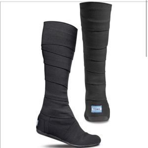 Toms Wrap Boots Black Size 8.5